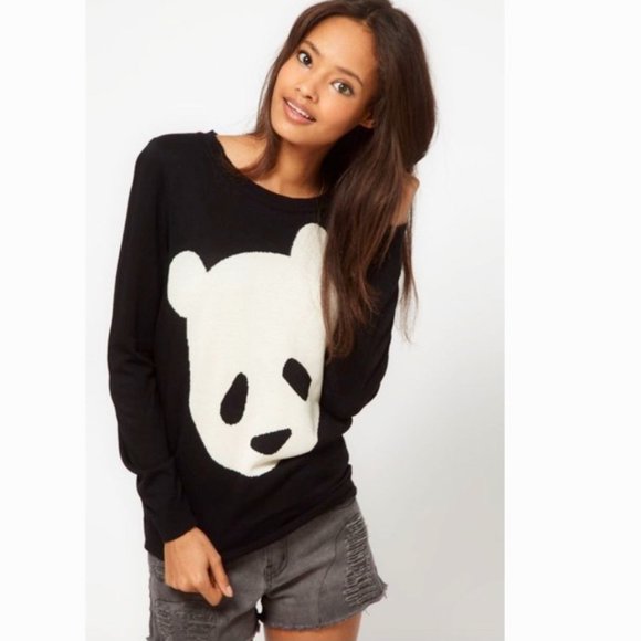 Panda Face Sweater - Picture 1 of 9